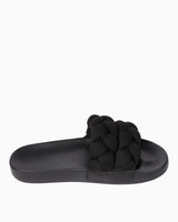 Tommy Hilfiger Braided Slide Flip Flops Terlik Black