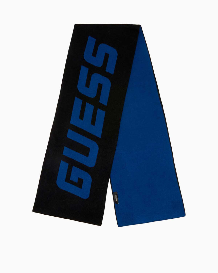 Guess Knitted Erkek Şal Black / Navy