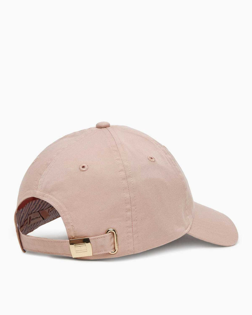 Tommy Hilfiger Essential Bayrak Logolu Kadın Yumuşak Şapka Foggy Pink