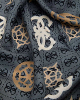 Guess Foulard Monogram Eşarp Coal Logo