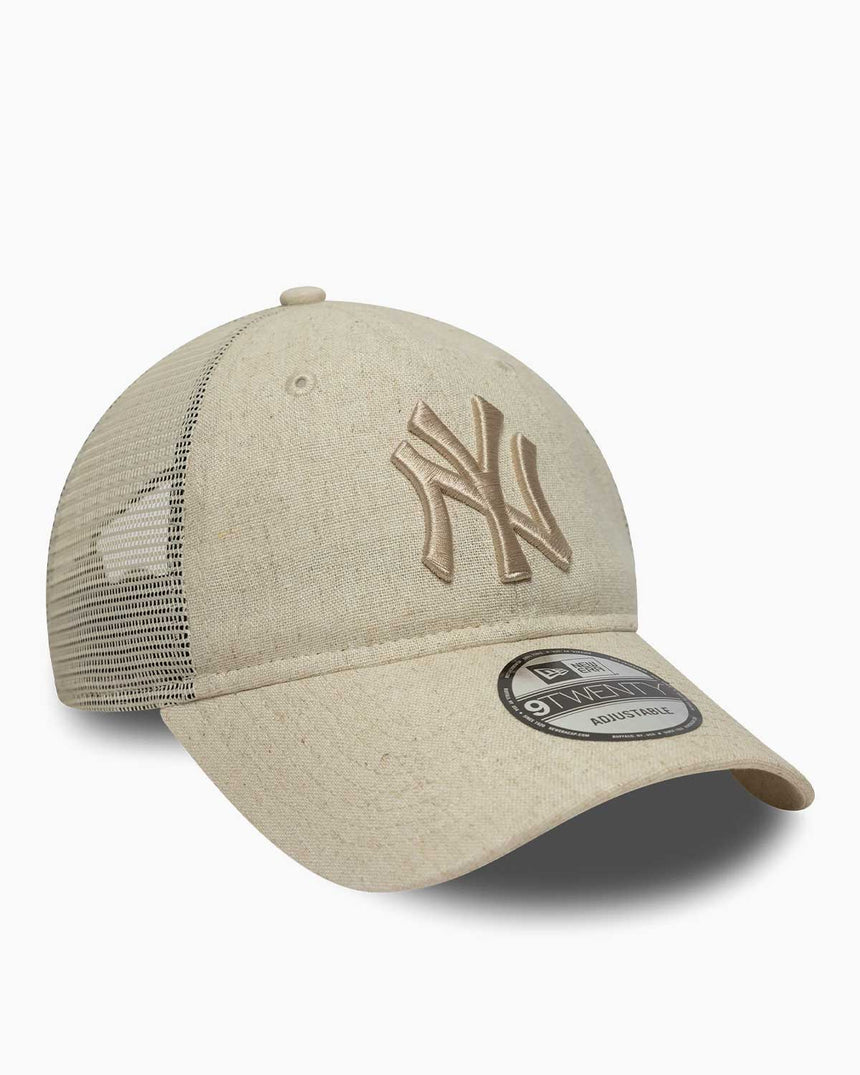 New Era 920 9Twenty Trucker Neyyan Unisex Keten Şapka Açık Bej
