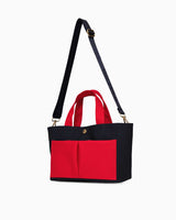 Us Polo Assn Kalın Askı Detaylı El Çantası Lacivert - Kırmızı