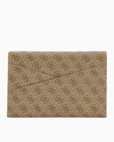 Guess Noreen Card Holder Portföy El Çantası Latte Logo