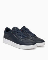 Tommy Hilfiger Deri Erkek Hafif Basketbol Sneaker Desert Sky