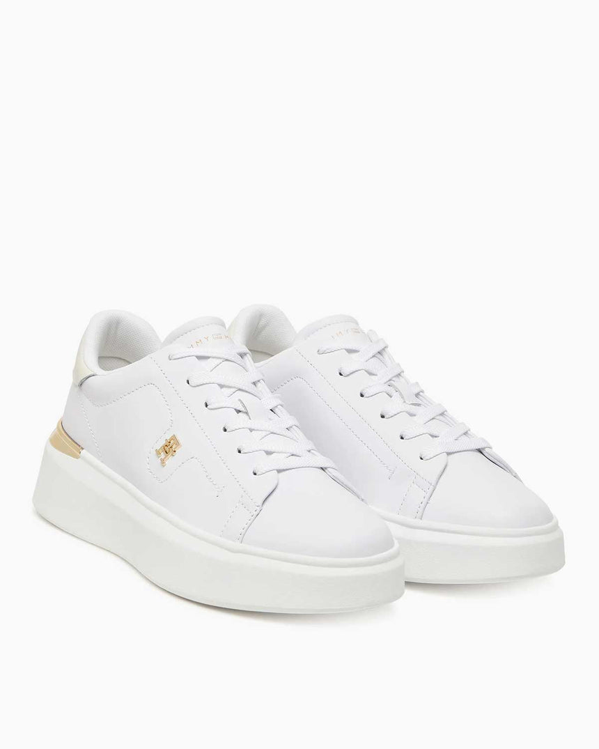 Tommy Hilfiger Estefania Yüksek Topuklu Kadın Şık Kort Sneaker White