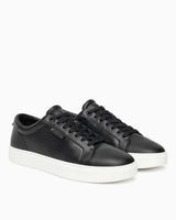 Calvin Klein Temiz Taban Mükemmel Deri Erkek Sneaker Black/Bright White