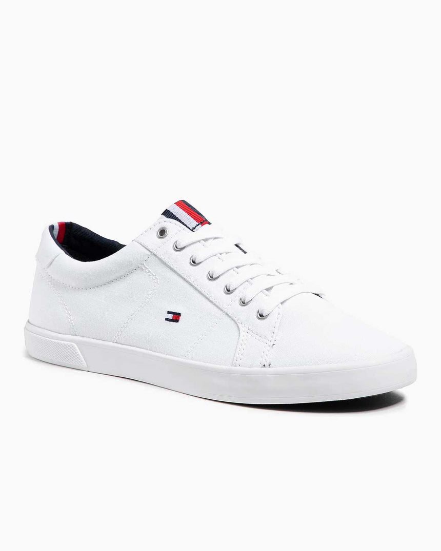 Tommy Hilfiger Iconic Long Lace Sneaker Erkek Ayakkabı Triple White