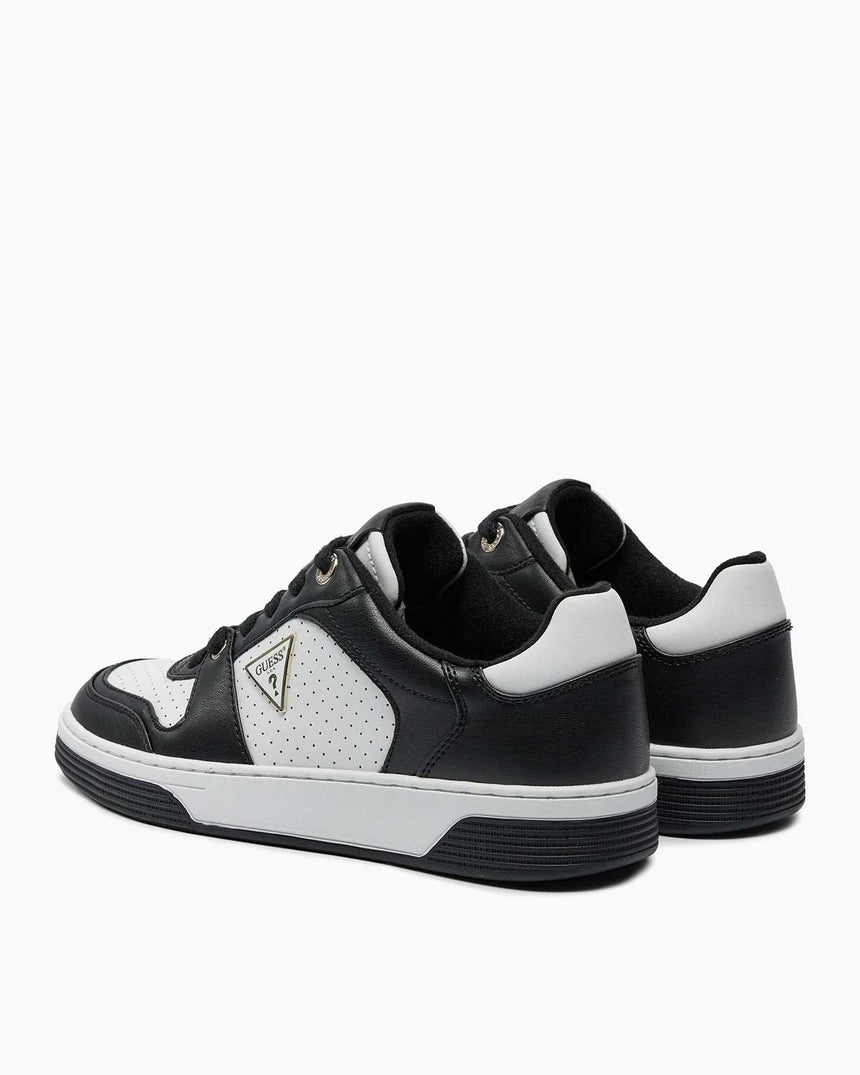Guess Cupsole Low Logolu Sneaker White - Black