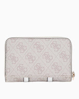 Guess Noreen Slg Medium Monogram Desenli Cüzdan Dove Logo
