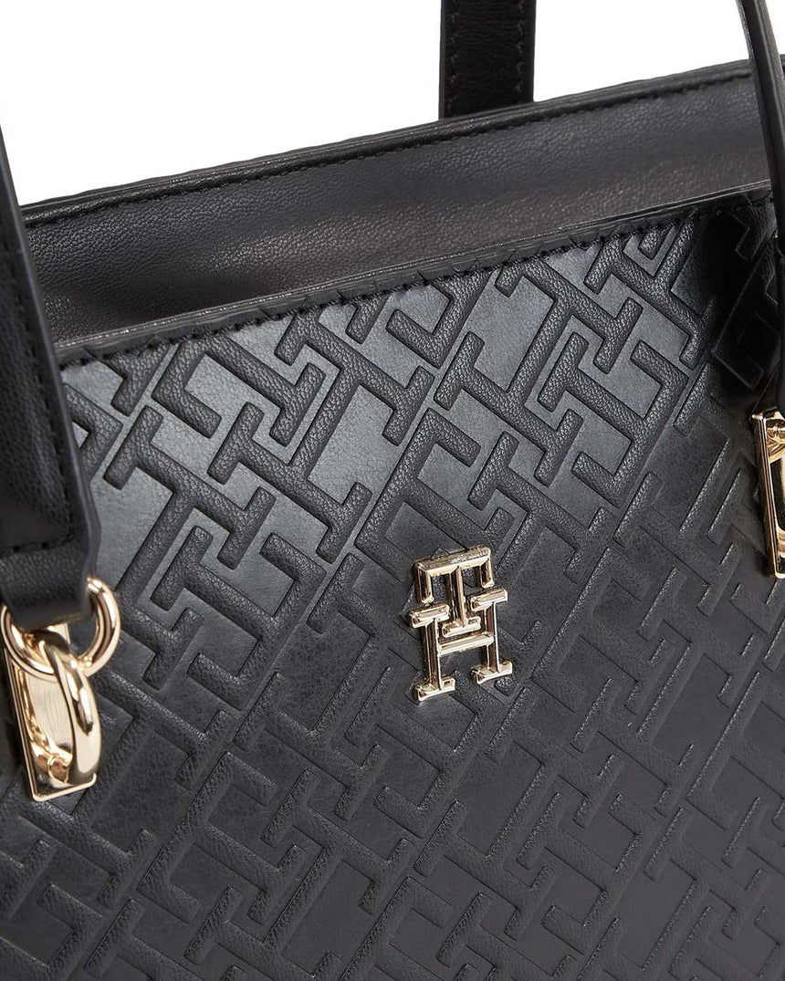 Tommy Hilfiger Refined Mini Tote El Çantası Black