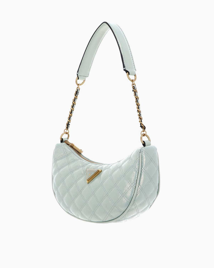 Guess Giully Üçgen Metal Logolu Omuz Çantası