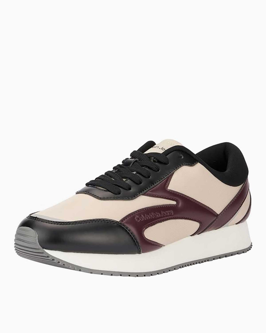 Calvin Klein Jeans Retro Runner Multilayer Sneakers Eggshell/Bitter Chocolate
