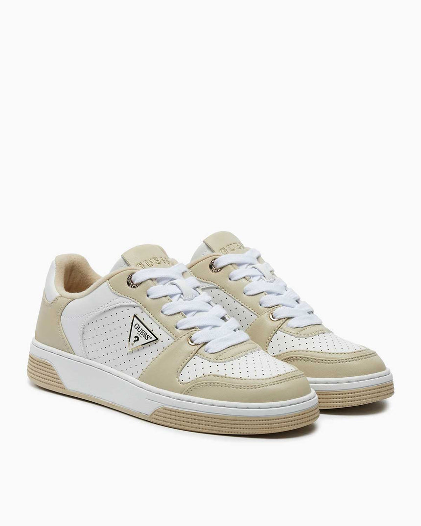 Guess Cupsole Low Logolu Sneaker White Sand