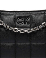 Calvin Klein Square Quilt Chain Omuz Çantası CK Black