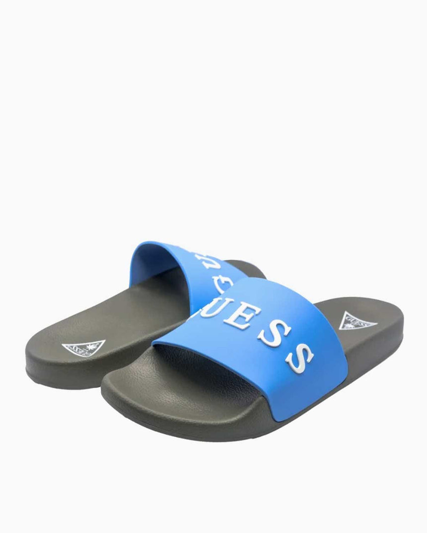 Guess Logo Yazılı Terlik Ocean And Sodalite