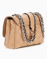 Guess Giully Zincirli Omuz Çantası Beige