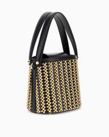 Guess Atalia Logolu Hasır El Çantası Natural - Black