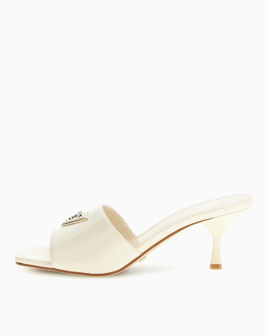 Guess Lusine Rugan Topuklu Sandalet Cream