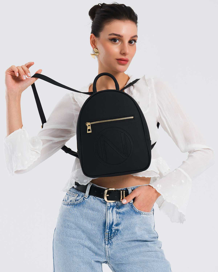 Nautica Logo Yazılı Sırt Çantası Siyah