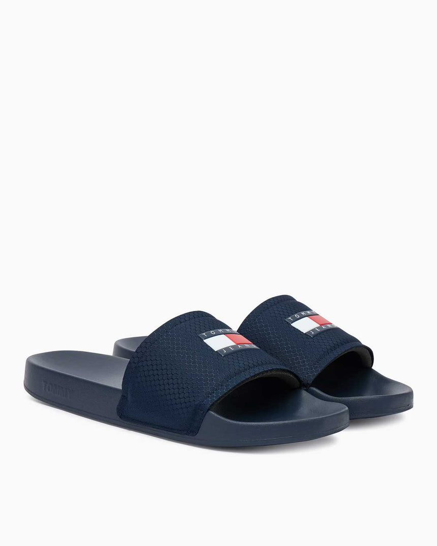 Tommy Hilfiger Aqua Pool Slide Erkek Terlik Dark Night Navy