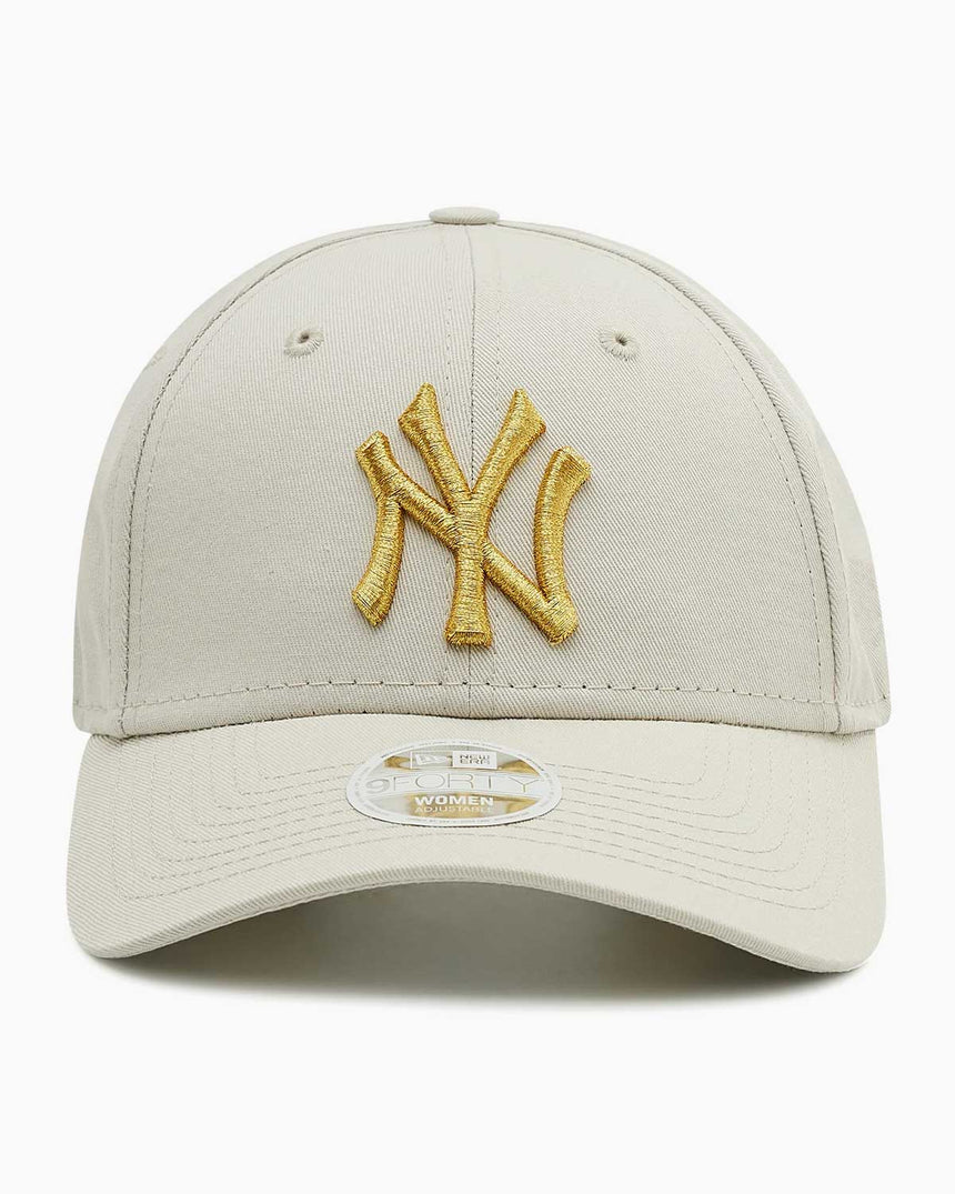New Era Wmns Metallic Logo 9 Forty Ny Şapka Bej