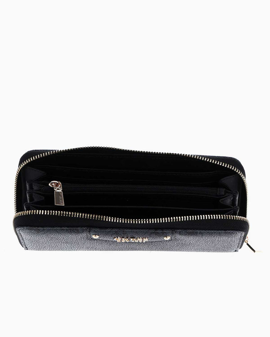 Guess Eco Brenton Monogram Cüzdan Coal Logo