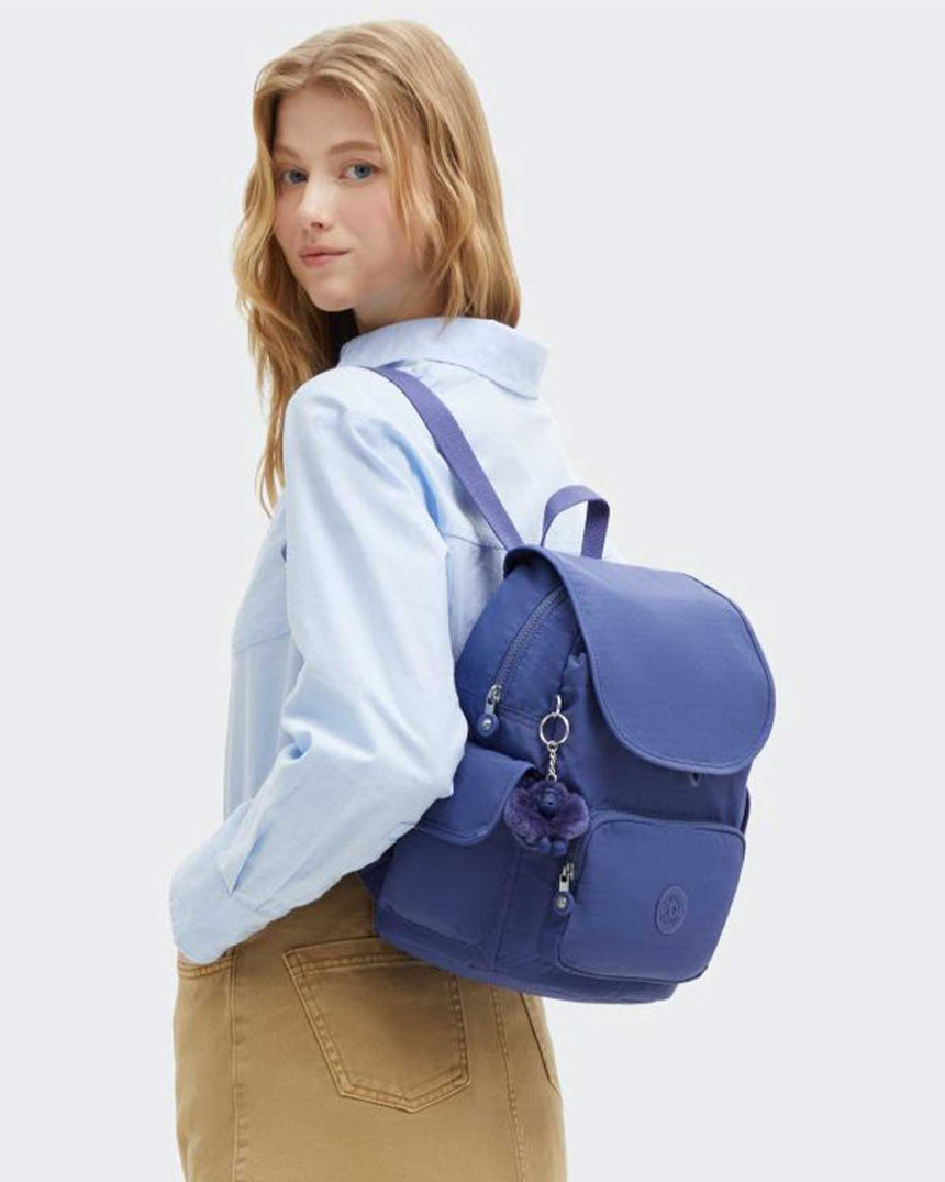Kipling City Pack S Kapaklı Sırt Çantası Ocean Blue