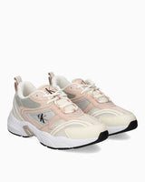 Calvin Klein Retro Tennis Runner Sneakers Creamy White/Whisper Pink/ Oyster M