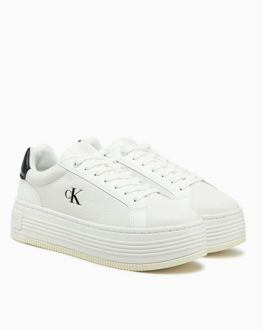 Calvin Klein Bold Flatform Lace Up Sneaker Bright White/Black