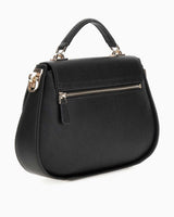 Guess Eco Jazlynn Handle Flap Kapaklı El Çantası Black