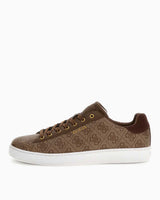 Guess Nola Monogram Baskılı Sneaker Beige / Brown