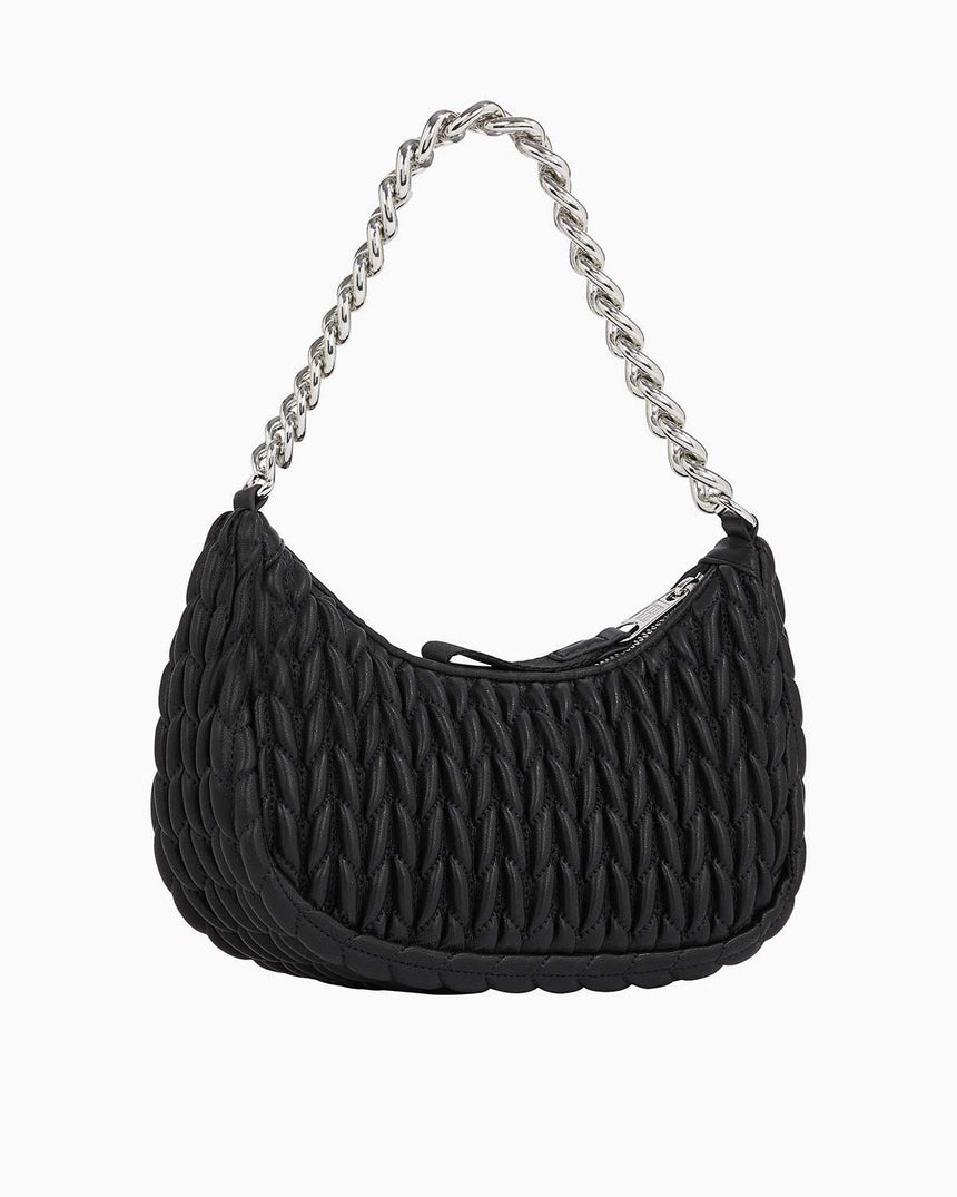 Tommy Hilfiger Iconic Quilted Omuz Çantası Black