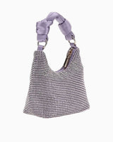 Guess Lua Mini Hobo Taşlı El Çantası Lavender