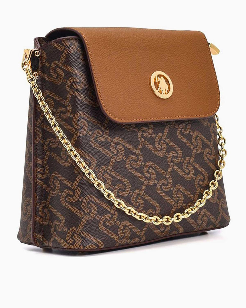 Us Polo Assn Çapraz Askılı Kadın Çantası Kahve - Taba