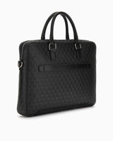 Guess Torino Rounded Logolu Evrak Çantası Black