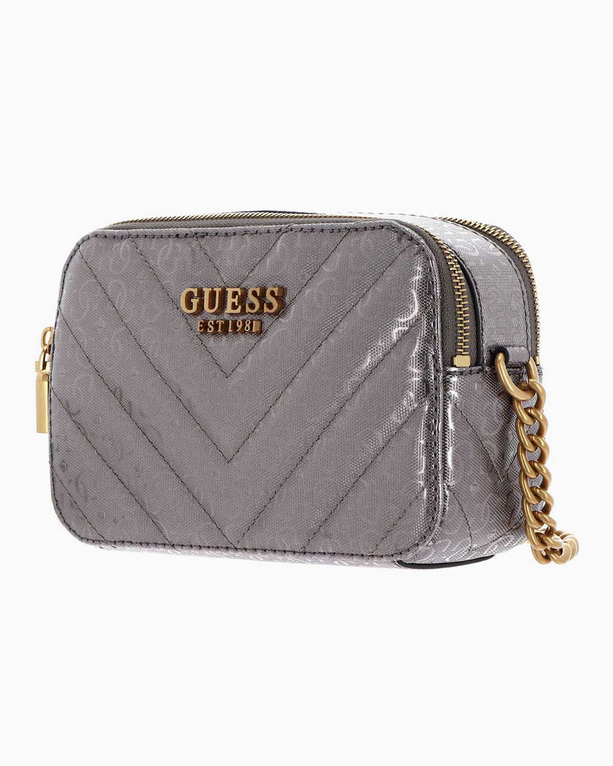 Guess Jania Logolu Zincirli Çapraz Askılı Çanta Pewter