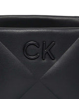 Calvin Klein Quilt Bucket Logolu Omuz Çantası Black