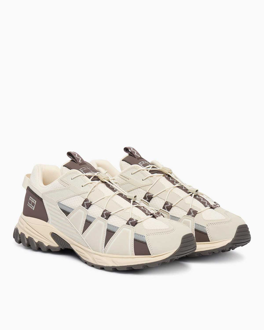 Tommy Hilfiger Fraser Tjm Outdoor Runner Erkek Sneaker Gulf Sand/Black Walnut