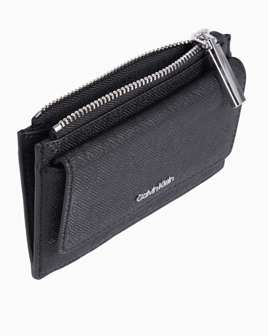 Calvin Klein Must Zip Flap Cüzdan Black Mono
