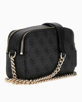 Guess Anadela Noelle II Kadın Çapraz Askılı Kamera Çantası Coal Logo