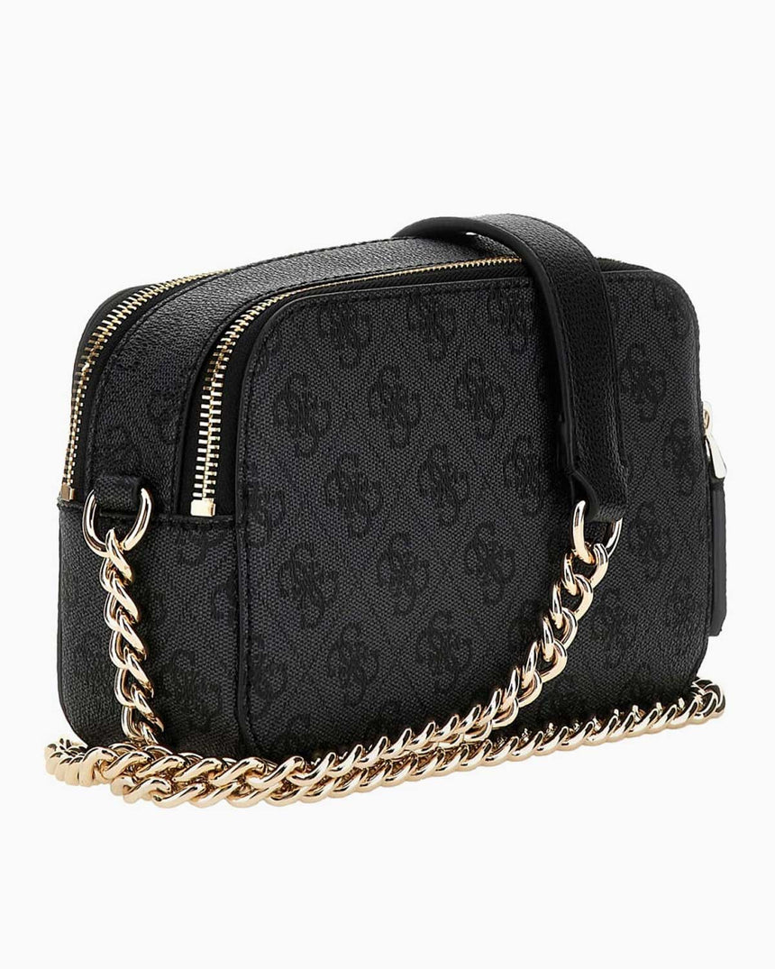 Guess Anadela Noelle II Kadın Çapraz Askılı Kamera Çantası Coal Logo