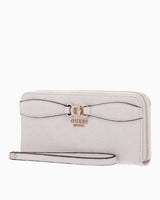 Guess Arlena Logo Zip Around Cüzdan Taupe Logo