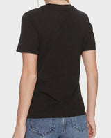 Guess Eleanora Logo Baskılı Tshirt Jet Black A996