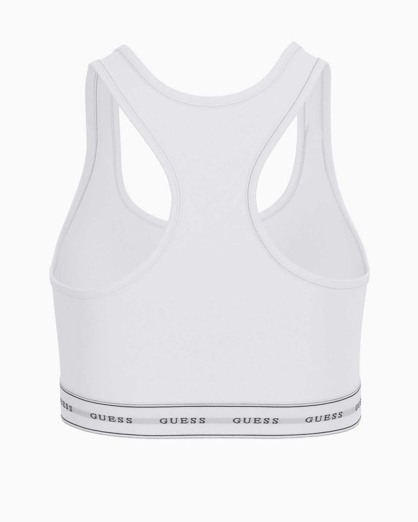 Gues Carrie Logolu Bralette Pure Wgite