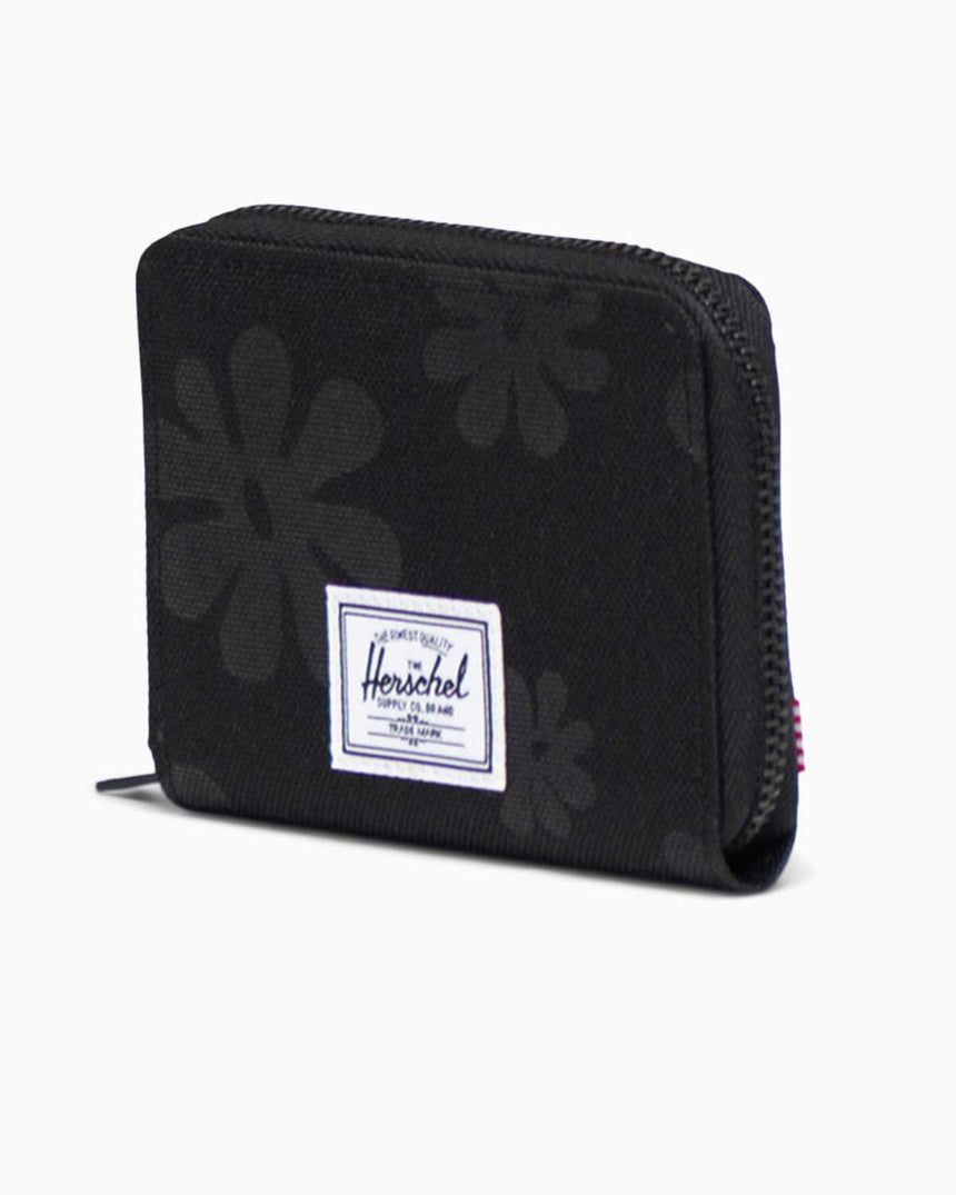Herschel Tyler Wallet Fermuarlı Cüzdan Black Floral Sun
