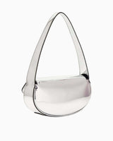 Guess Arnela Flap Rugan Omuz Çantası Silver