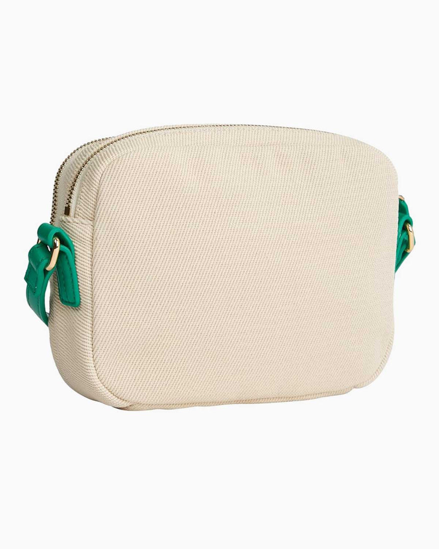 Tommy Hilfiger Poppy Canvas Crossover Çapraz Askılı Çanta Olympic Green/Neutral Canvas