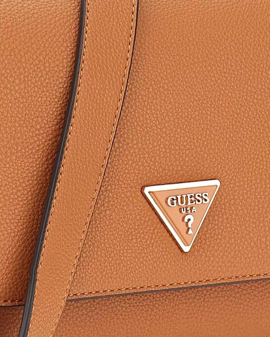 Guess Emiliya Çapraz Çıkarılabilir Askılı Çanta Cognac