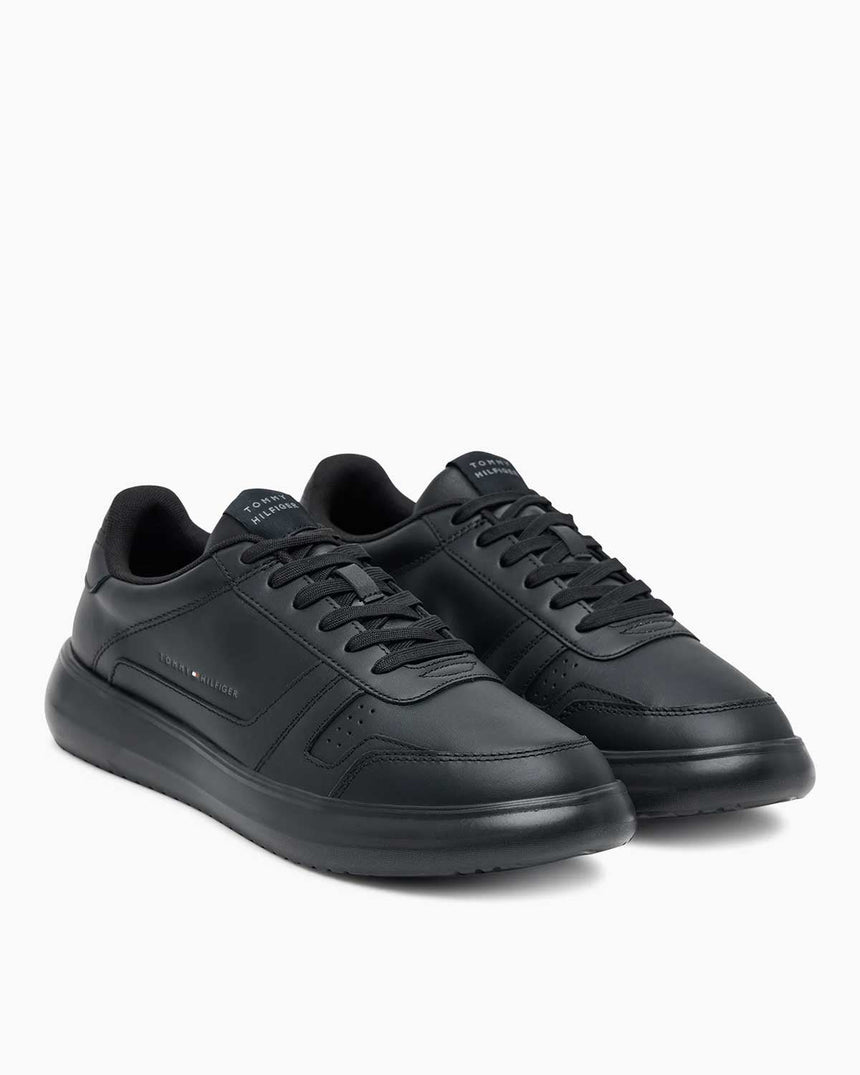 Tommy Hilfiger Haven Parlak Deri Erkek Sneaker Black