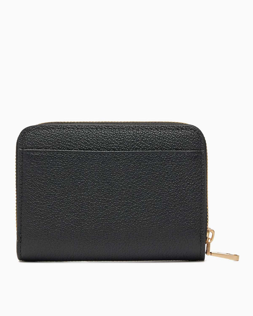 Calvin Klein Minimal Monogramlı Deri Orta Boy Fermuarlı Kadın Cüzdan Black